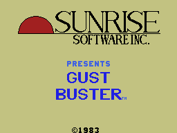 Gust Buster title screen