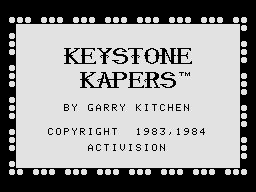 Keystone Kapers title screen