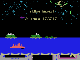 Nova Blast title screen