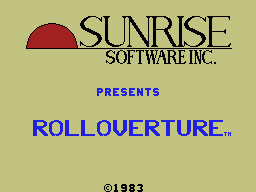 Rolloverture title screen